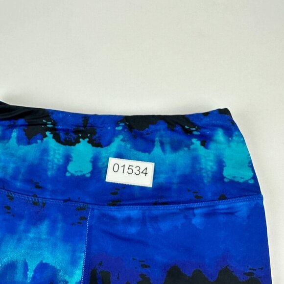 Reflex Leggings Women Medium Blue Black Mesh - Picture 11 of 11